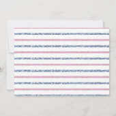 Invitation Balloons bleu rose moderne Fête de révélation de g (Dos)