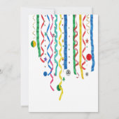 Invitation Balloons Confettis Colorés Fun 35ème (Dos)