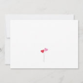Invitation Balloons de coeur Saint Valentin (Dos)
