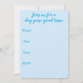 Invitation Balloons de fête d'anniversaire Anglais Springer S (Dos)