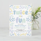 Invitation Balloons de fête d'anniversaire Twice The Fun Join (Debout devant)