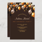 Invitation Balloons de Fête d'Invitation (Devant / Derrière)