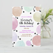 Invitation Balloons de fête pour célébration d'anniversaire p (Debout devant)