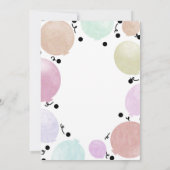 Invitation Balloons de fête pour célébration d'anniversaire p (Dos)