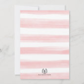 Invitation Balloons de fille rose violet ours en peluche Baby (Dos)