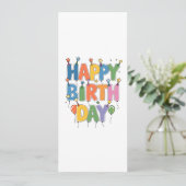 Invitation Balloons de Joyeux Anniversaire (Debout devant)
