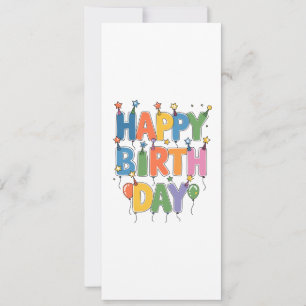 Invitation Balloons de Joyeux Anniversaire