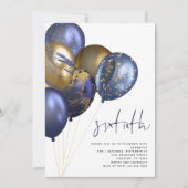 Invitation Balloons d'or de la marine moderne 60e fête d'anni (Devant)