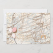 Invitation Balloons en flûtes dorées de 50ème partie (Dos)