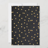 Invitation Balloons en or tableau noir rustique 90e anniversa (Dos)