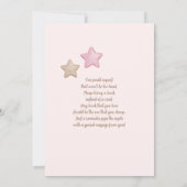 Invitation Balloons en Teddy rose Baby shower fille (Dos)