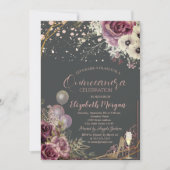 Invitation Balloons en verre Parties scintillant talons Fleur (Devant)