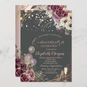 Invitation Balloons en verre Parties scintillant talons Fleur