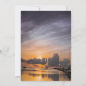 Invitation Balloons Océaniques Coucher De Soleil, Parti De Re (Dos)