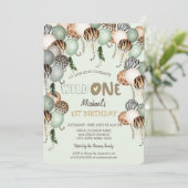 Invitation Balloons Poster de animal Aquarelle Chic 1er (Debout devant)