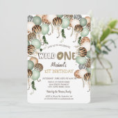 Invitation Balloons Poster de animal Aquarelle Chic 1er (Debout devant)