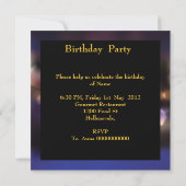 Invitation Balloons Rubans Colorés Anniversaire Fête (Dos)