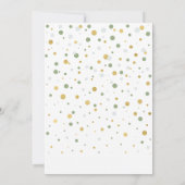 Invitation Balloons Sage & Gold Quatre fête d'anniversaire (Dos)