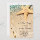 Invitation Balloons, Verre à vin Retraite de la plage de la m (Devant)