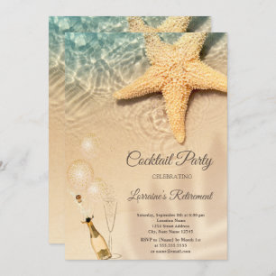 Invitation Balloons, Verre à vin Retraite de la plage de la m