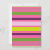 Invitation Balloons verts roses Filles de gâteaux 4e fête d'a (Dos)