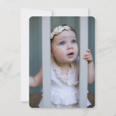 Invitation Ballotte à air chaud 1er anniversaire fête (Dos)