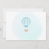 Invitation Ballotte à air chaud photo 1er anniversaire (Dos)