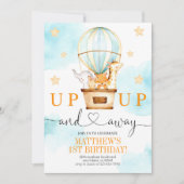 Invitation Ballotte à air chaud vers le haut et vers l'extéri (Devant)