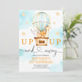 Invitation Ballotte à air chaud vers le haut et vers l'extéri (Debout devant)