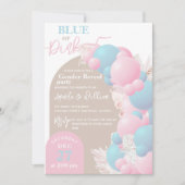 Invitation Ballotte bleu ou rose moderne Genre révéler la fêt (Devant)