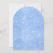 Invitation Ballotte bleue étincelle Quinceañera (Dos)