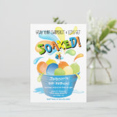 Invitation Ballotte d'eau fête d'anniversaire (Debout devant)