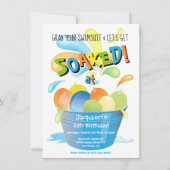 Invitation Ballotte d'eau fête d'anniversaire (Devant)