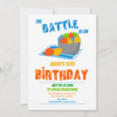 Invitation Ballotte d'eau fête des enfants Anniversaire d'été (Devant)