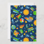 Invitation Ballotte d'eau fête des enfants Anniversaire d'été (Dos)