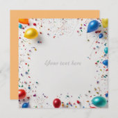 Invitation Ballotte et cadre pyrotechnique (Devant / Derrière)