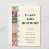 Invitation Balnéaire Soiree ANNIVERSAIRE FÊTE Moderne Cute CU (Devant)