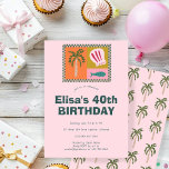 Invitation Balnéaire Soiree Modern Cute CUSTOM Anniversaire<br><div class="desc">Une carte mignonne parfaite pour une invitation amusante ! L'art fait main pour vous ! Parfait pour un anniversaire de plage en bord de mer ou toute autre célébration. ENTIÈREMENT PERSONNALISABLE ! Cliquez sur "Personnaliser" ci-dessus pour modifier le texte. Cliquez sur "modifier à l'aide de l'outil de conception" pour ajuster...</div>