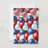 INVITATION BALON PATRITIQUE ARGENTÉ MERCI  (Dos)