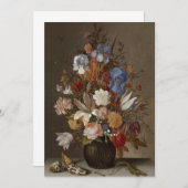 Invitation Balthasar van der Ast - La vie morte avec des fleu (Devant / Derrière)