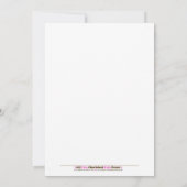 Invitation Bambino Singe 5x7 Photo bleue Anniversaire (Dos)