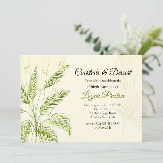 Invitation Bamboo (Debout devant)