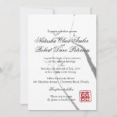 Invitation © Bamboo Love Double Happiness Mariage Chinois (Dos)