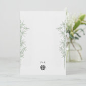 Invitation Bamboo Love Double Happiness Mariage Chinois (Debout devant)