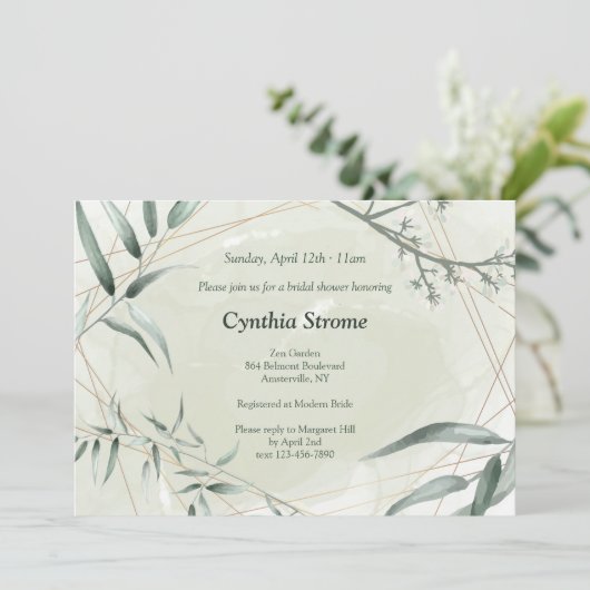 Invitation Bamboo Zen (Debout devant)