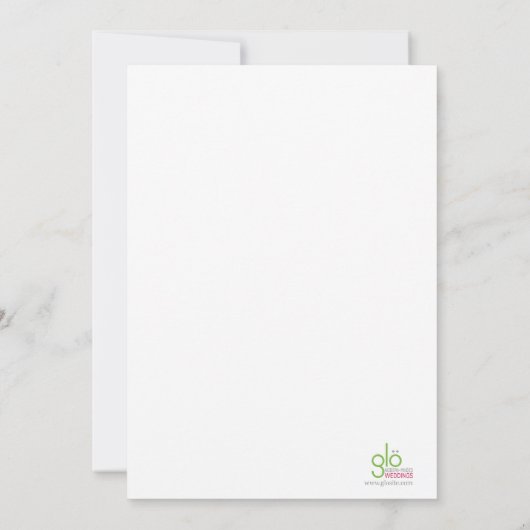 Invitation Bambou 5x7 (Dos)