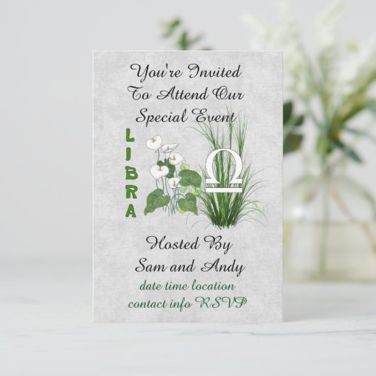 Invitation Bambou et Lily Libra (Debout devant)