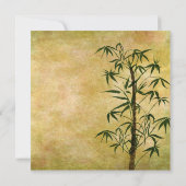 Invitation Bambou Oriental vintage 2 Mariage (Dos)