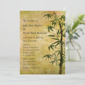 Invitation Bambou Oriental vintage 2 Mariage (Debout devant)