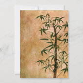 Invitation Bambou Oriental vintage 3 Mariage (Dos)